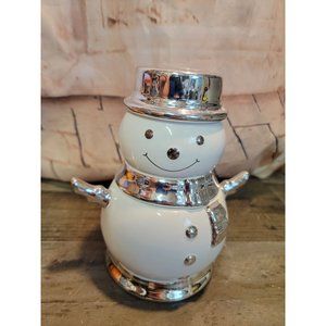 Snowman Evergreen 2008 AS IS candle xmas decor